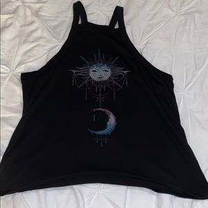 Sun and moon tank top